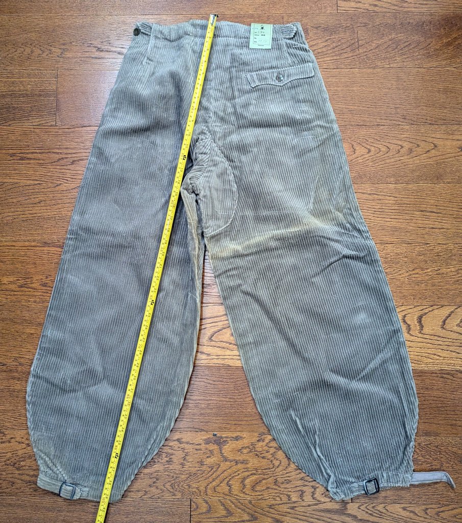German Gray Corduroy Plus Four Trousers (Small) — image 14