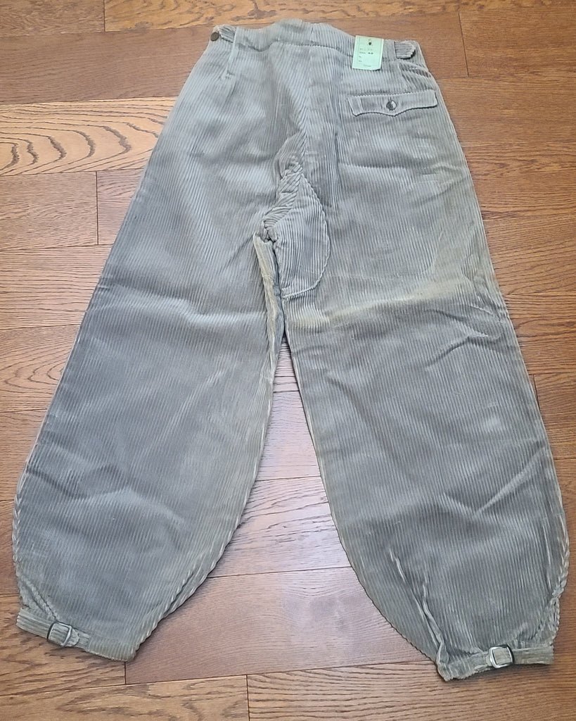 German Gray Corduroy Plus Four Trousers (Small) — image 2
