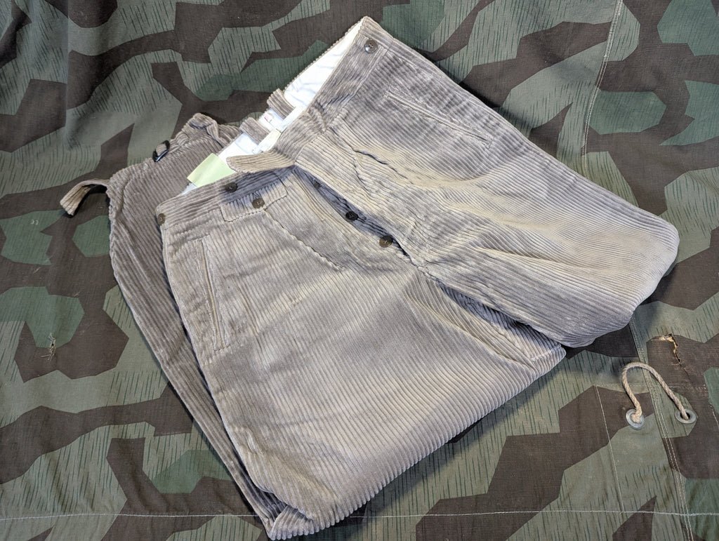 German Gray Corduroy Plus Four Trousers (Small) — image 3