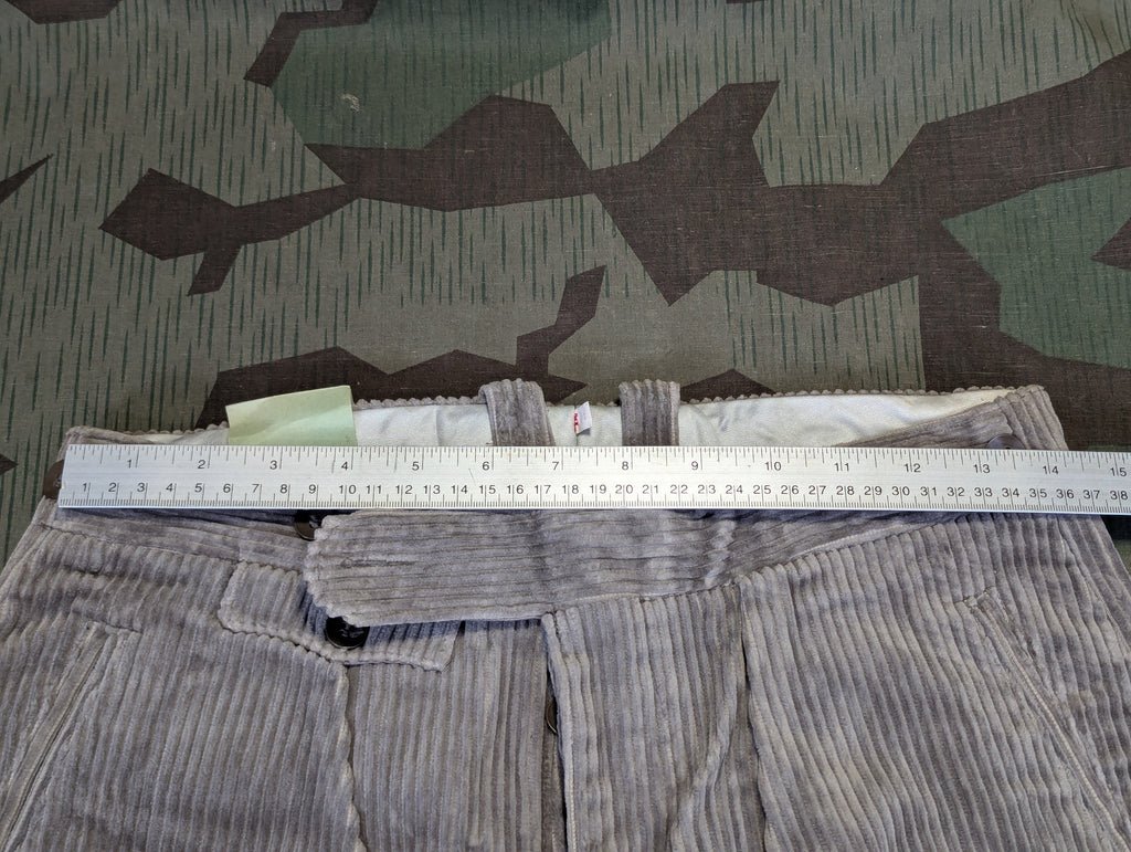 German Gray Corduroy Plus Four Trousers (Small) — image 6