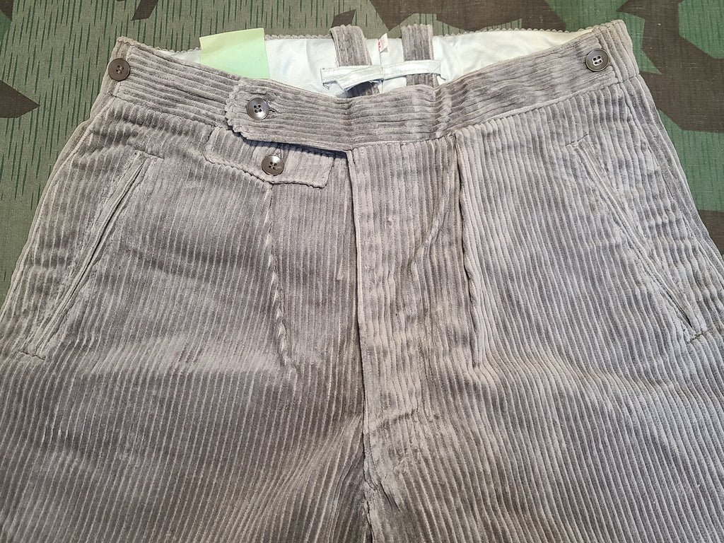 German Gray Corduroy Plus Four Trousers (Small) — image 8