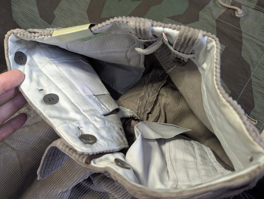 German Gray Corduroy Plus Four Trousers (Small) — image 9