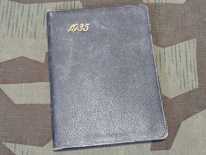 1935 Tages Merkbuch Day Note Book