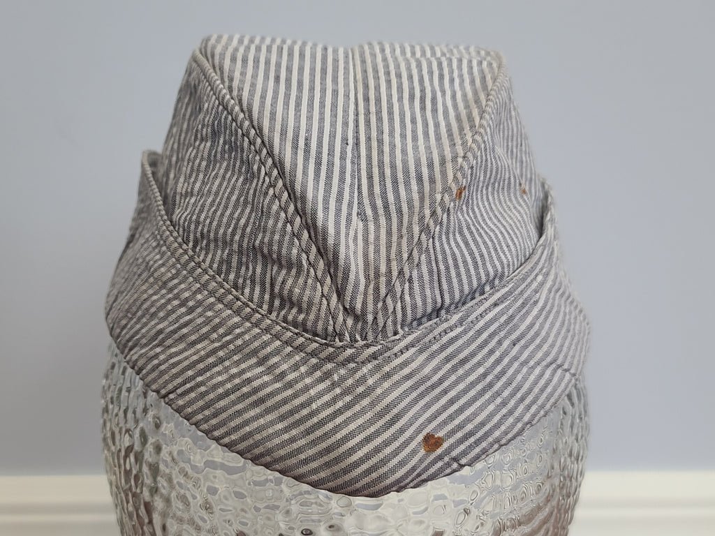 WAVES Seersucker Garrison Cap (Size 21 1/2) AS-IS — image 6