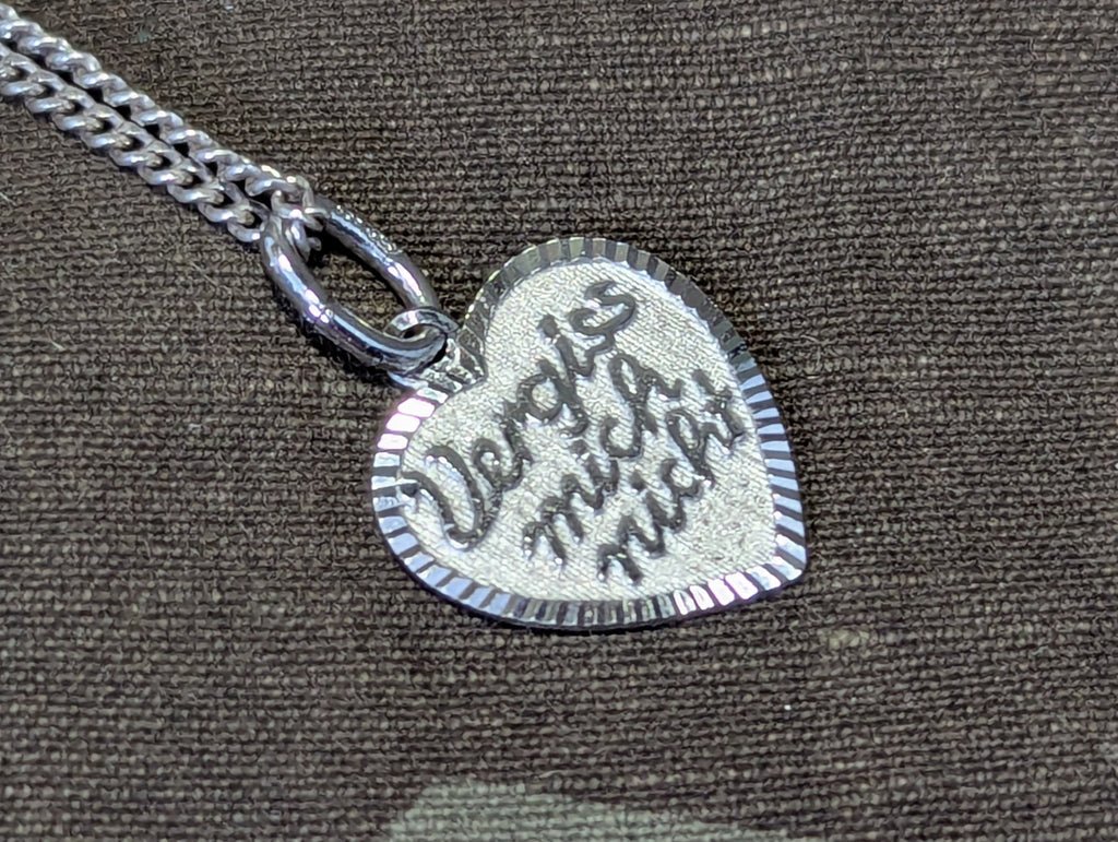 Vergiss Mich Nicht Heart Necklace 835 Silver — image 2