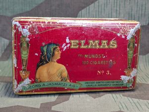 Elmas Cigarette Tin for 100 Cigarettes