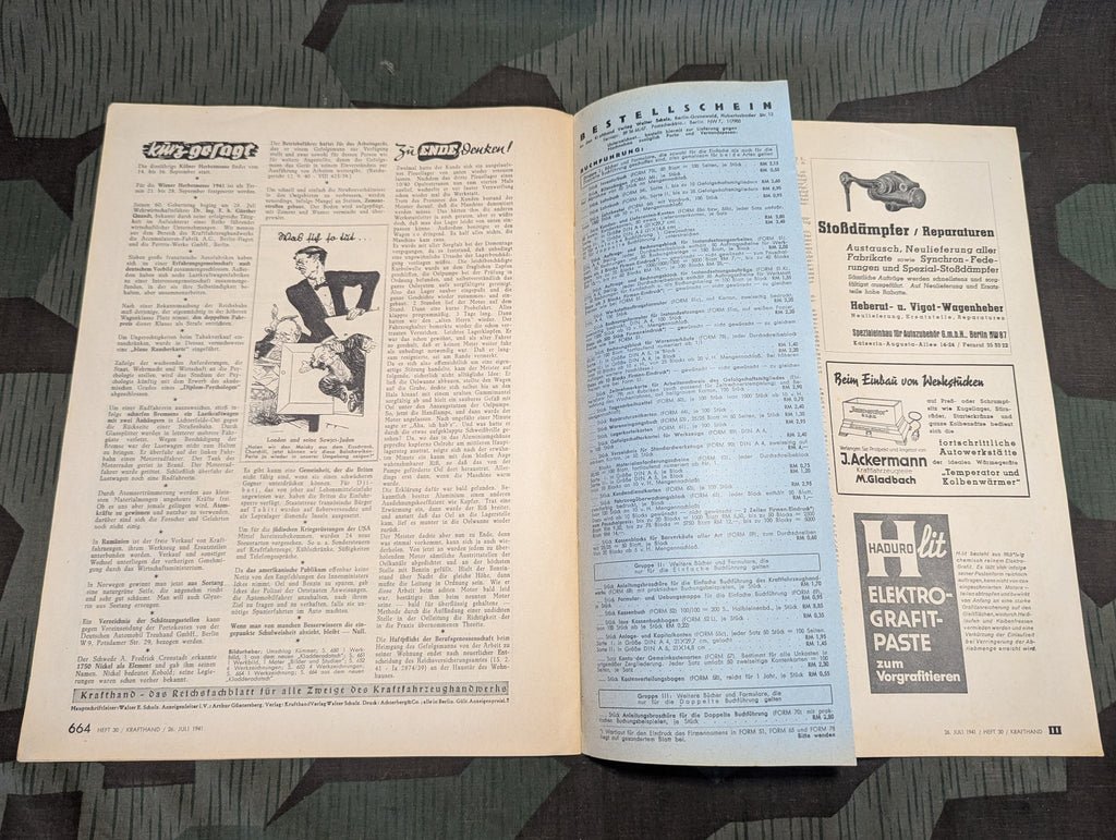 Kraftfahrzeug Handwerk Heft 30 - 26 Juli 1941 Krafthand — image 11