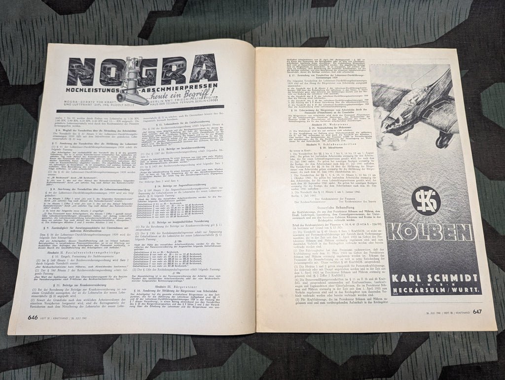Kraftfahrzeug Handwerk Heft 30 - 26 Juli 1941 Krafthand — image 5