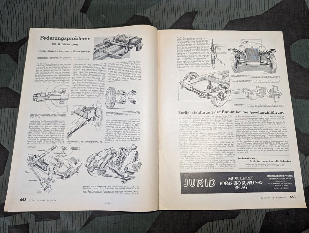 Kraftfahrzeug Handwerk Heft 30 - 26 Juli 1941 Krafthand — image 7
