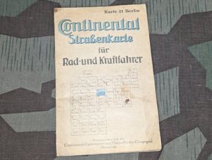 Continental Bike and Car Map of Berlin Area