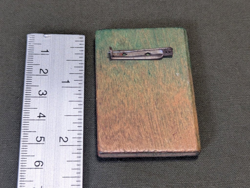 1492-1942 Handmade Wooden History Book Pin — image 2