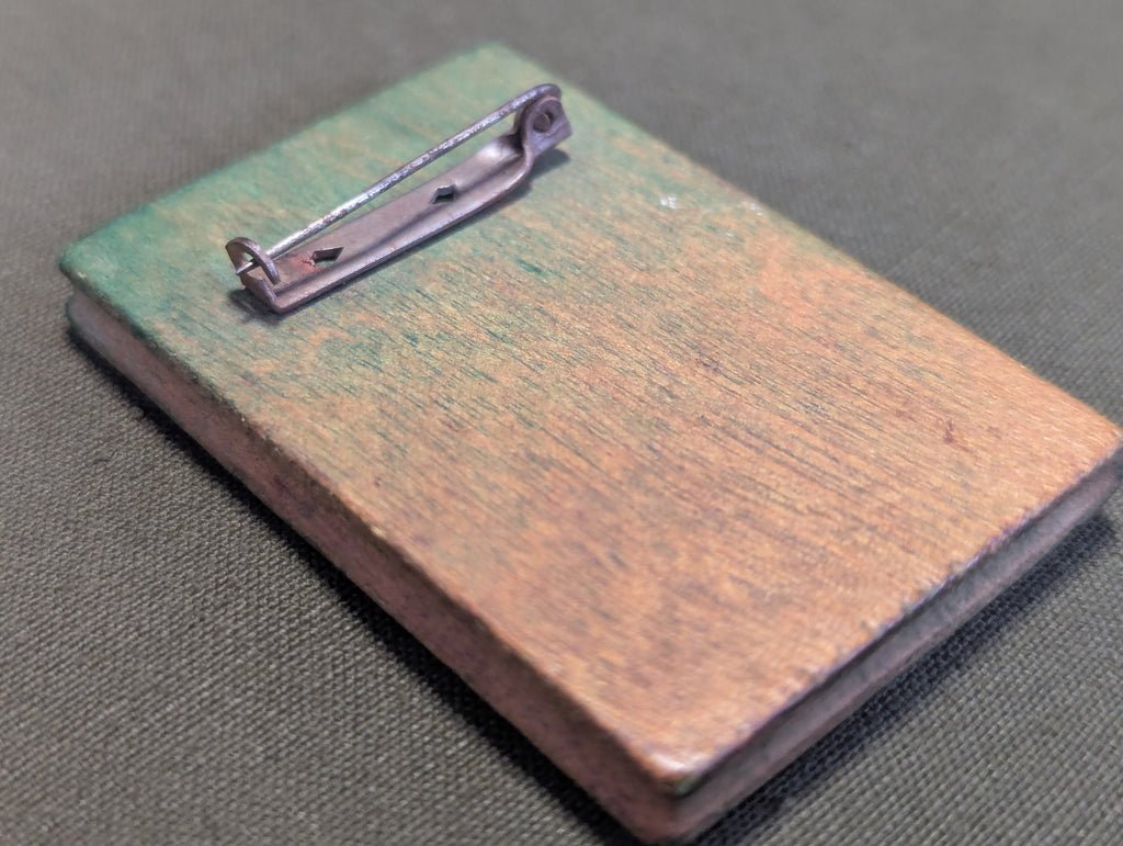 1492-1942 Handmade Wooden History Book Pin — image 3
