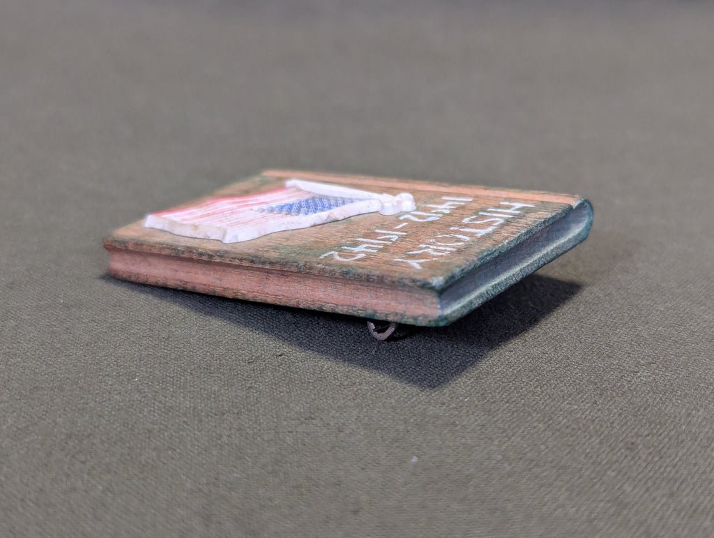 1492-1942 Handmade Wooden History Book Pin — image 4