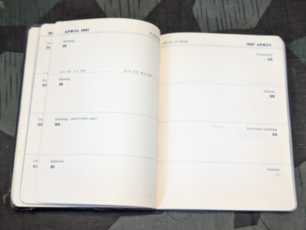 Tages-Merkbuch 1937 Notebook — image 7