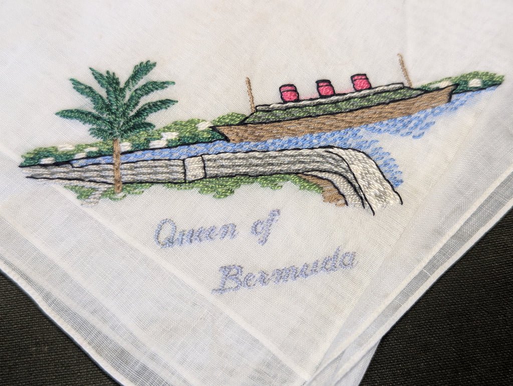 Queen of Bermuda Ship Hankie — image 2