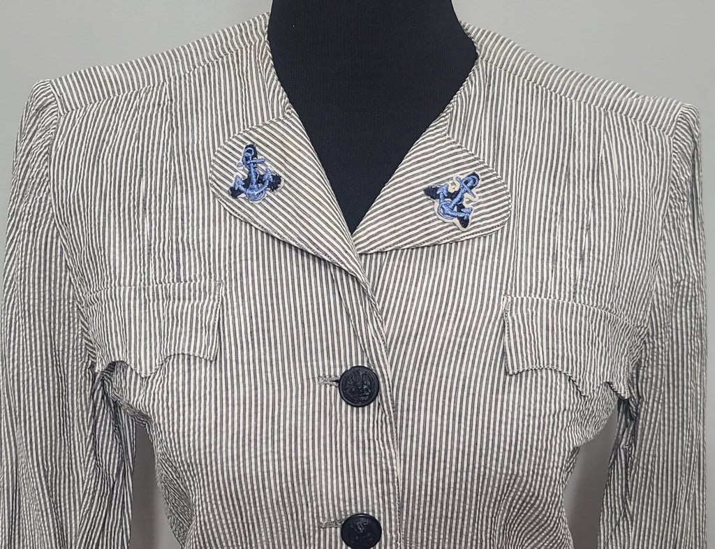 Navy WAVES Officer's Seersucker Jacket(38' Bust) — image 6