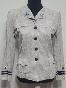 Navy WAVES Officer's Seersucker Jacket(38' Bust)