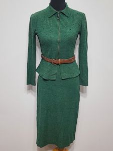 Green Knit Top and Skirt Set(B-36' W-26' H-36')