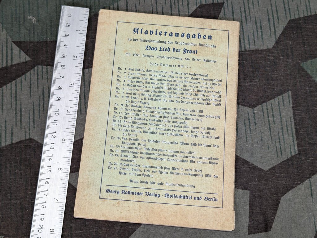 1940 Das Lied der Front Song Book Heft 3 — image 2