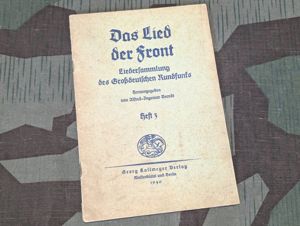 1940 Das Lied der Front Song Book Heft 3
