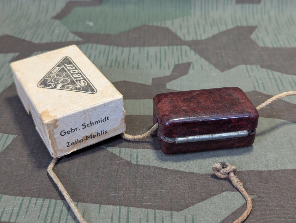 Sieger Razor Sharpener Bakelite in Box Repaired String — image 5