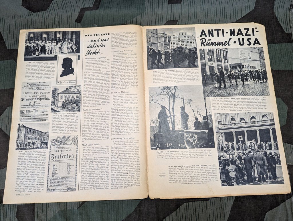 Koralle Magazine Nr.48 30 November 1941 USA Anti-Nazi Rally — image 7