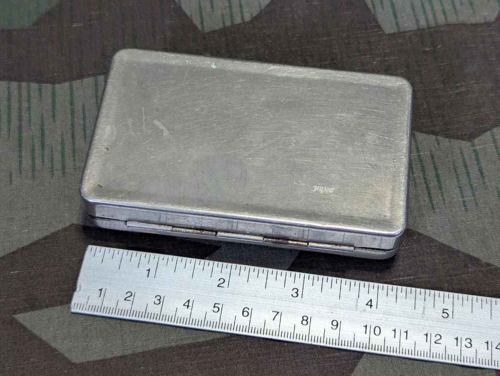 German Small Pebbled Lid Metal Case — image 2