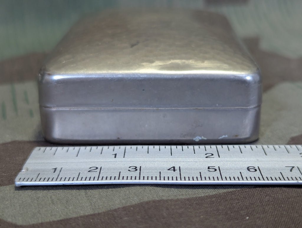 German Small Pebbled Lid Metal Case — image 3