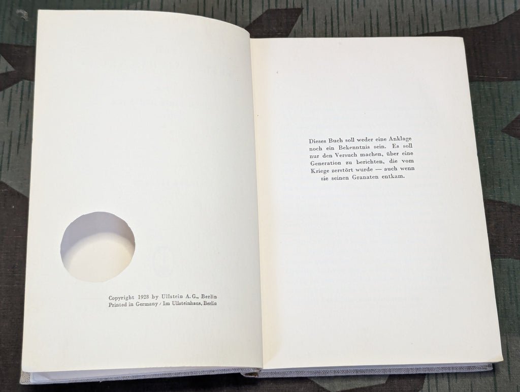 1929 Book Im Westen Nichts Neues — image 7
