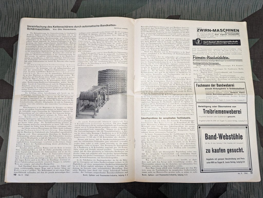 May 1941 Machinery Trade Journal Textile Industry — image 6