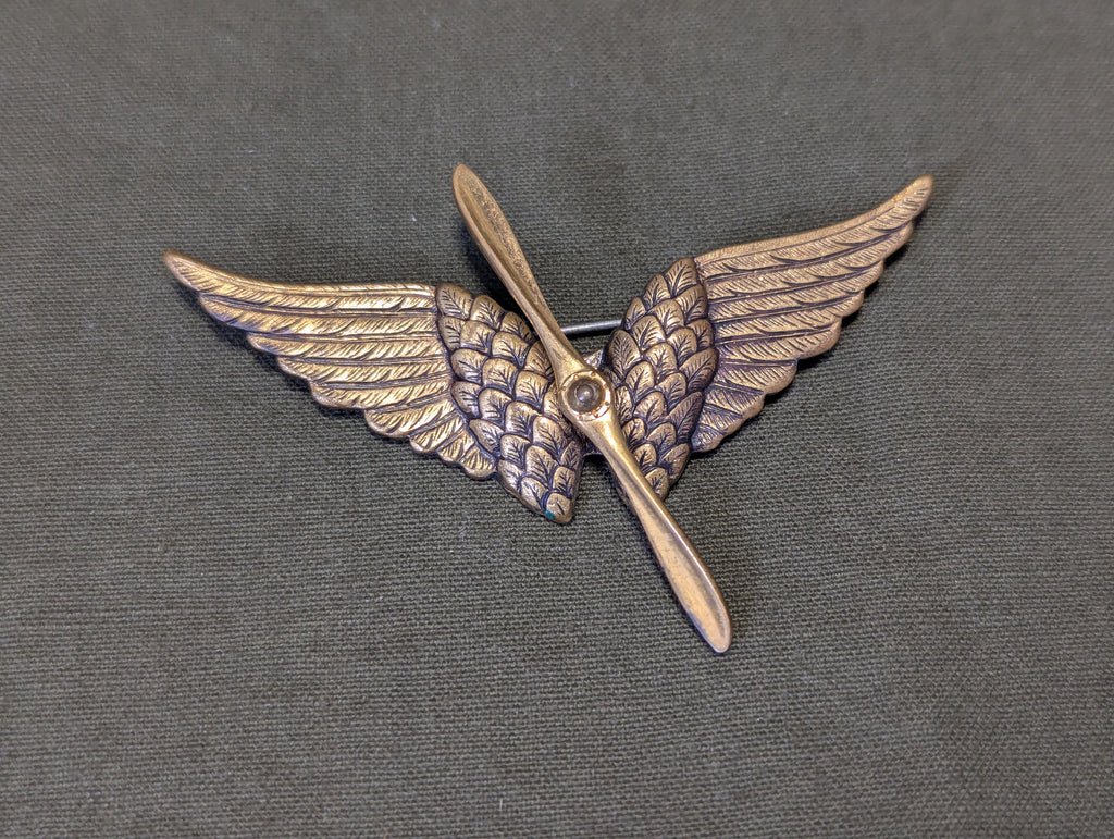 Army Air Corps Winged Propeller Sweetheart Brooch — image 5