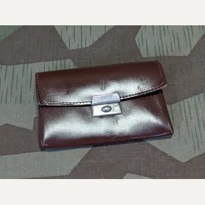 NOS German Dark Brown Wallet with Coin Purse