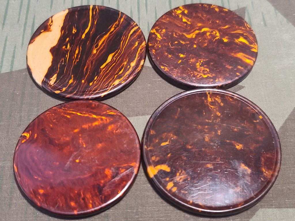 Original Celluloid Tortoise Shell Pocket Mirrors — image 3
