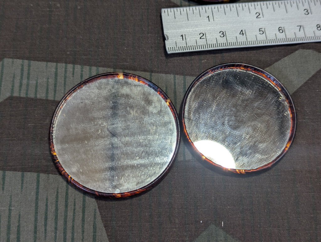 Original Celluloid Tortoise Shell Pocket Mirrors — image 4