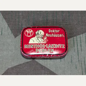 Menthol-Lakritz Perlen Cough Drops Tin
