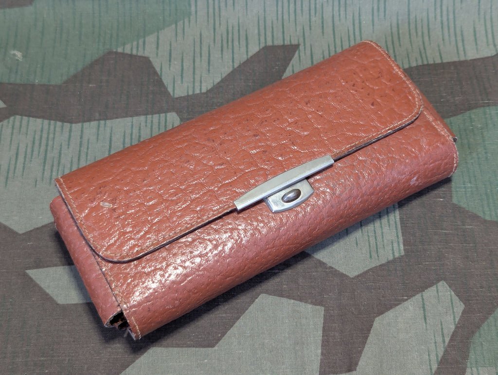 Leather Pen and Pencil Case With Contents — image 2