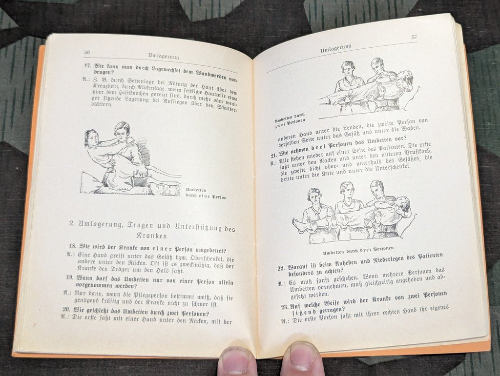 Wie Pflege Ich Kranke? First Aid Book 1940 3./Kr.Trsp.Abt. 572 — image 10