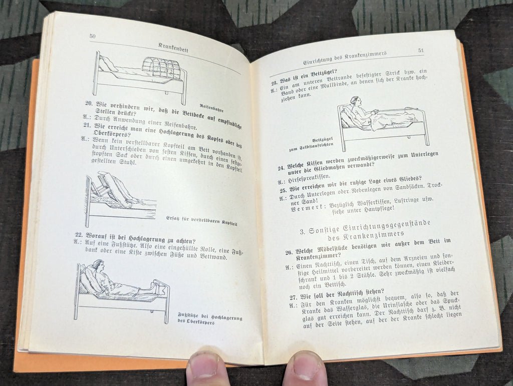 Wie Pflege Ich Kranke? First Aid Book 1940 3./Kr.Trsp.Abt. 572 — image 9