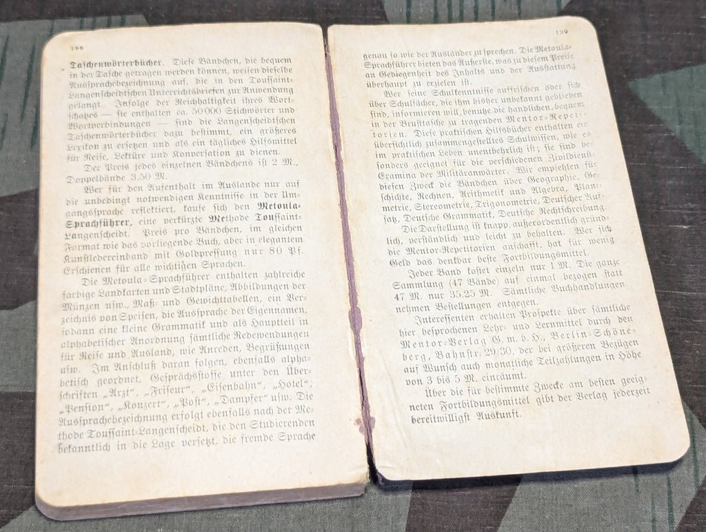 WWI German - French Tornister Dictionary — image 11