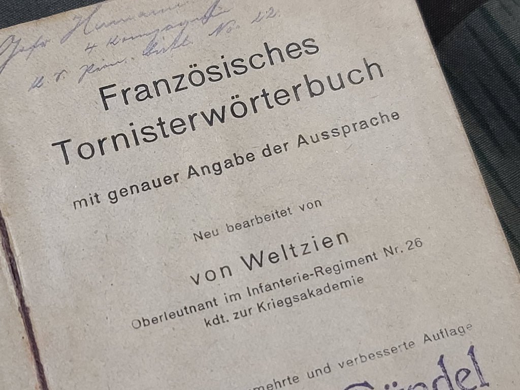 WWI German - French Tornister Dictionary — image 5