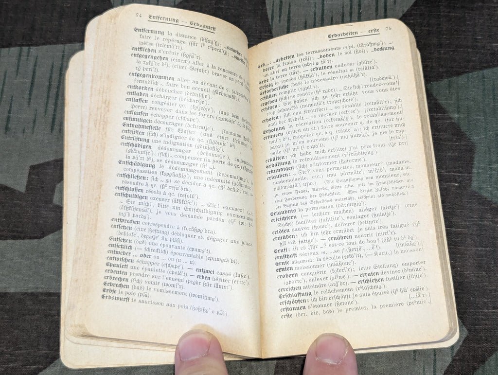 WWI German - French Tornister Dictionary — image 7