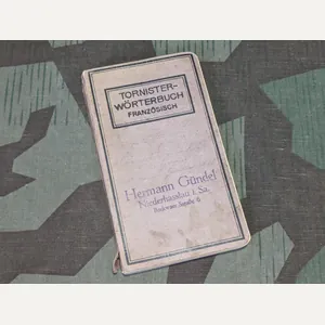 WWI German - French Tornister Dictionary