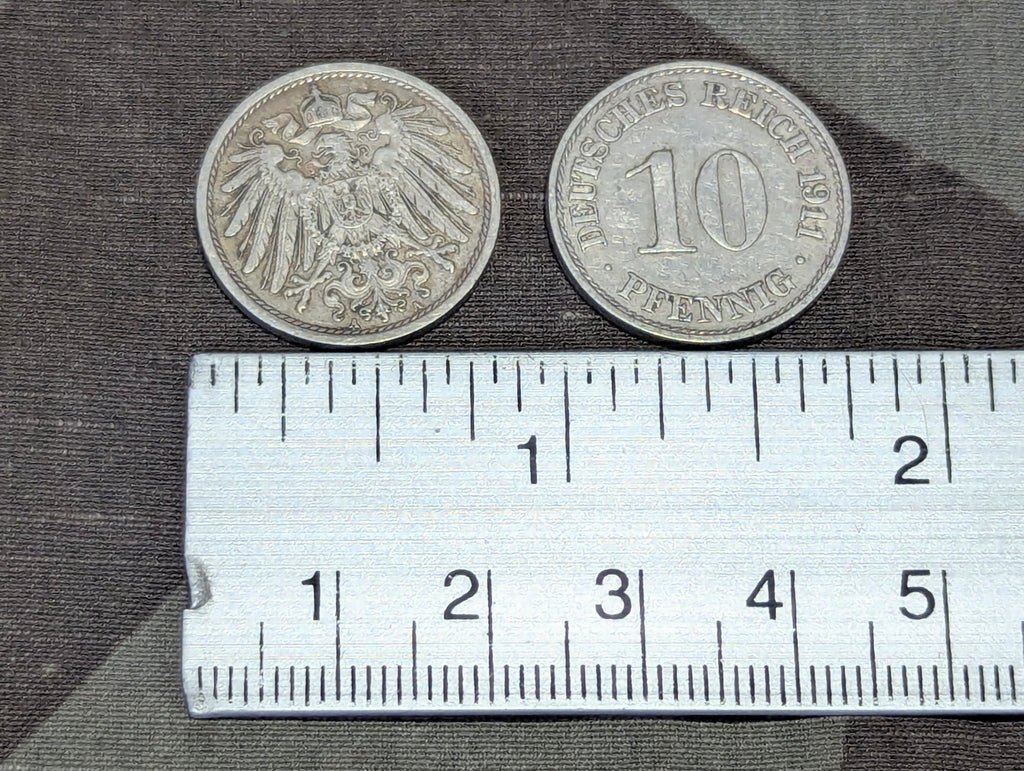 Pre-WWI 10 Pfennig German Coins 1911-1913 (Lot of 8) — image 2