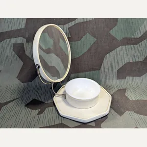 Celluloid Shaving Mirror and Cup