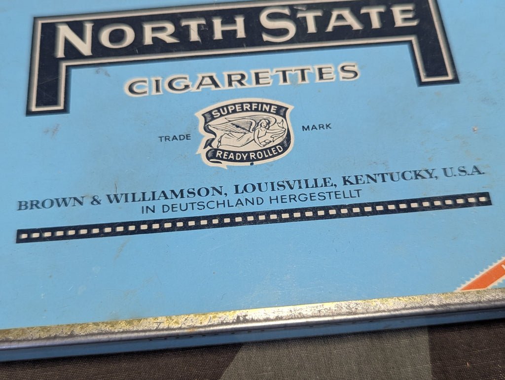 PW German American Cigarette Tin North State — image 2