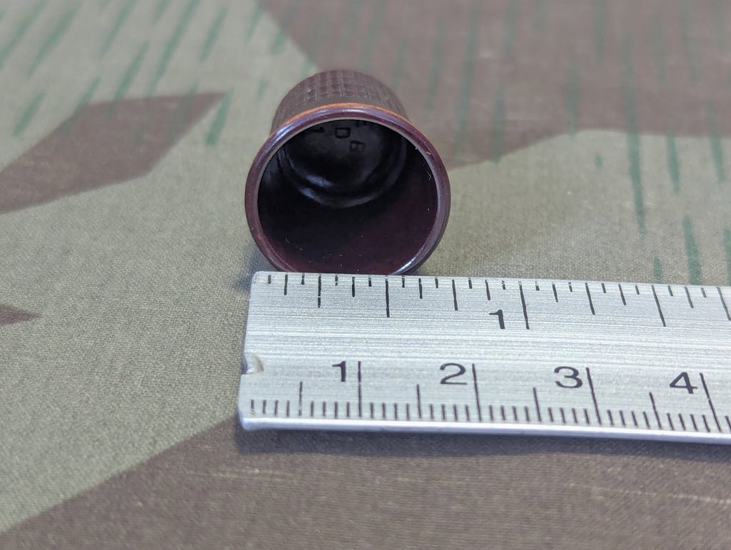 Red-Brown Bakelite Thimble 'Finger Hat' — image 3