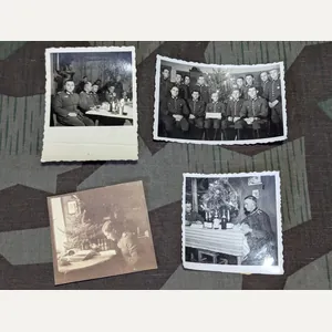Lot of 4 German Christmas Pictures WWII and WWI