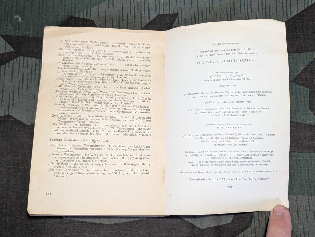 Deutsche Kriegs Weihnacht NSDAP Published 1942 — image 13