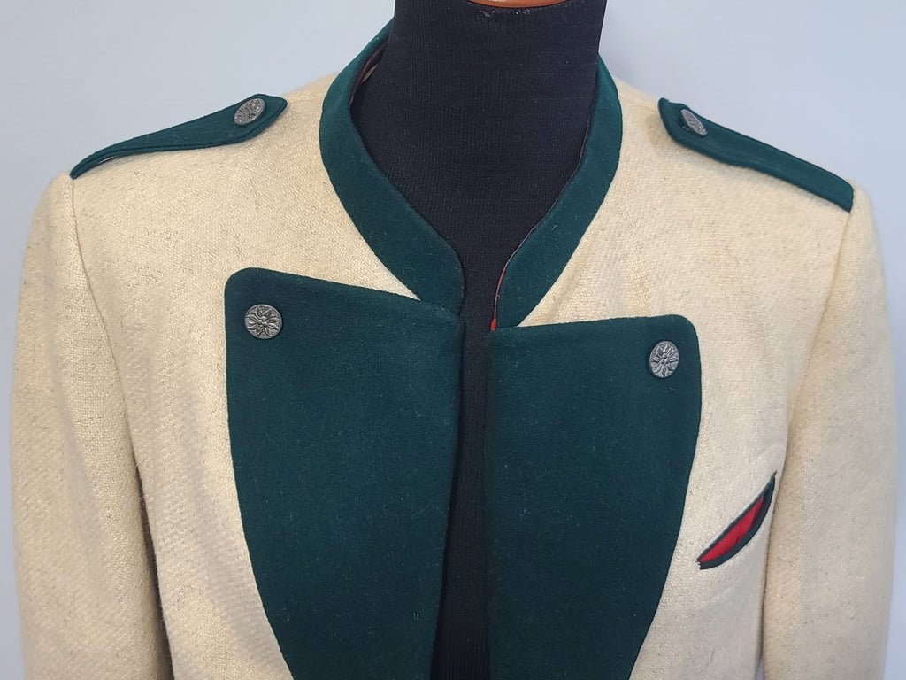 Off-White Trachten Jacket Edelweiss Buttons (40' Chest) — image 5