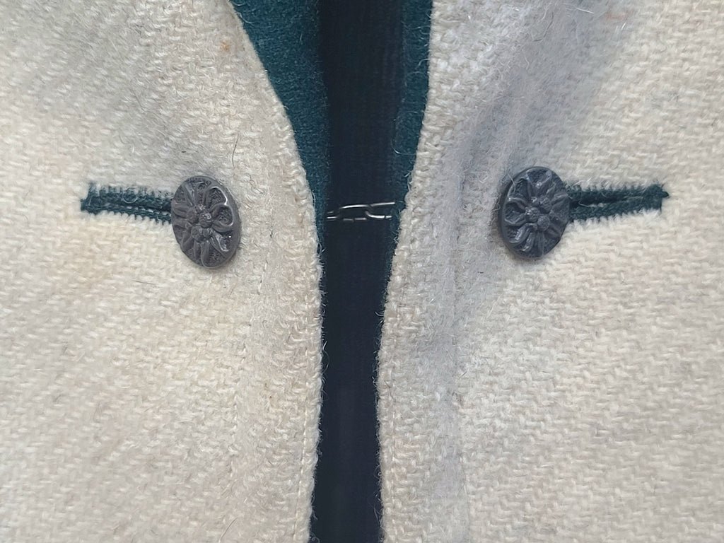 Off-White Trachten Jacket Edelweiss Buttons (40' Chest) — image 8